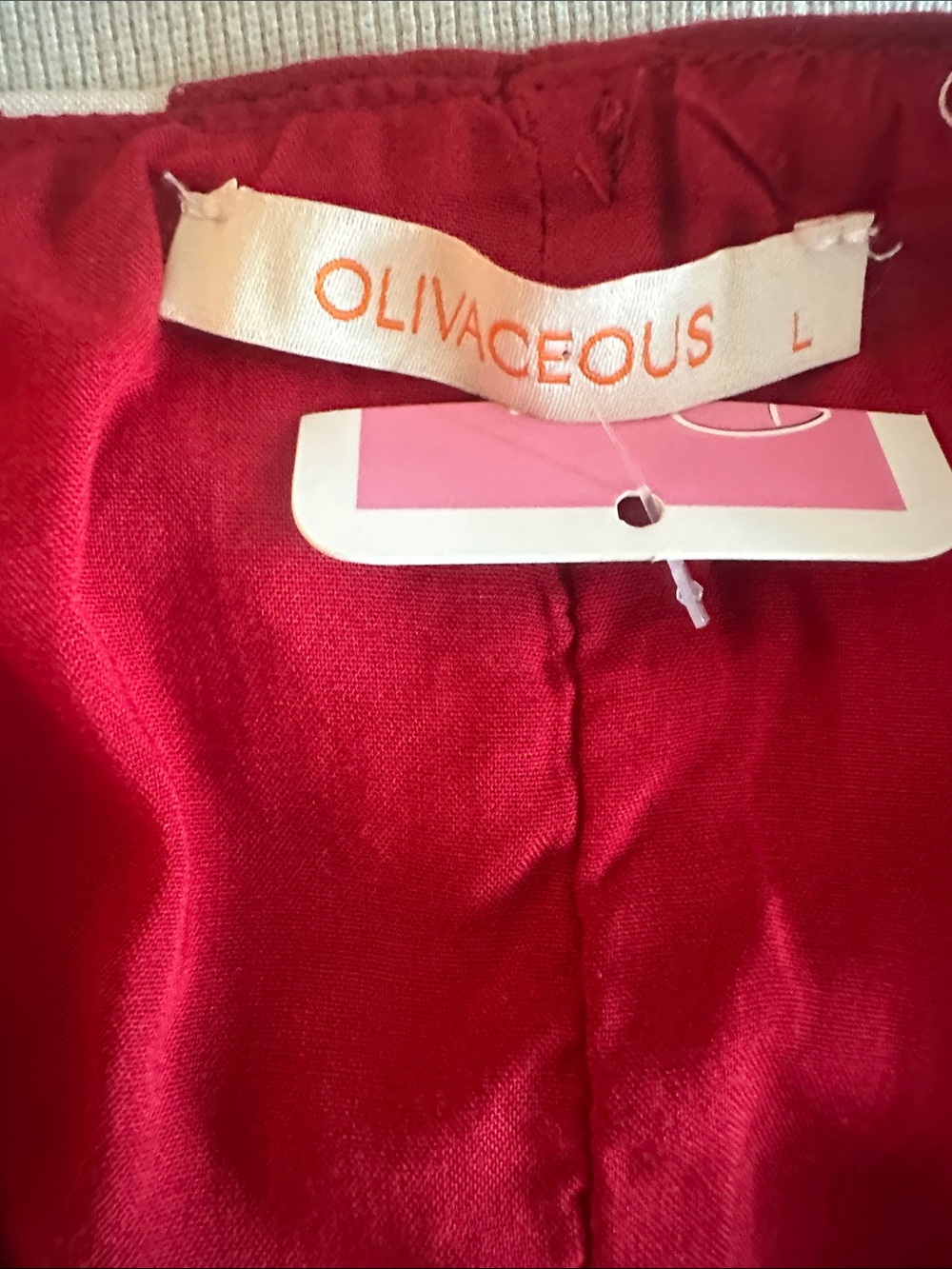 Olivaceous Red Polka Dot Halter Top NWT - Picture 2 of 6